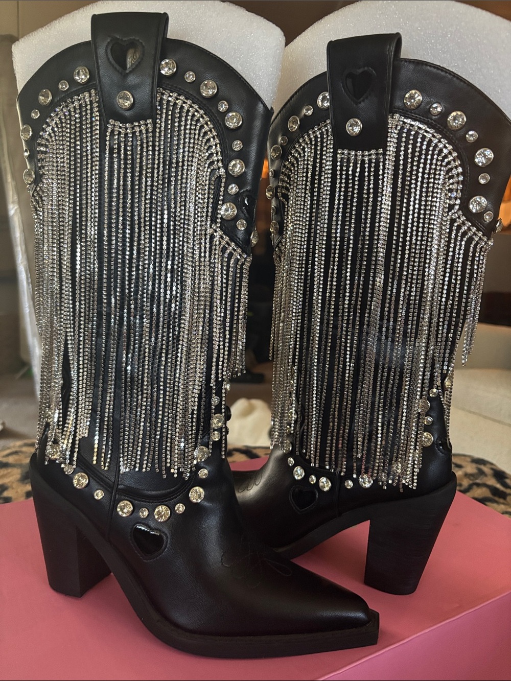Dolls Kill Present Perfect Bling Cowboy Boots
